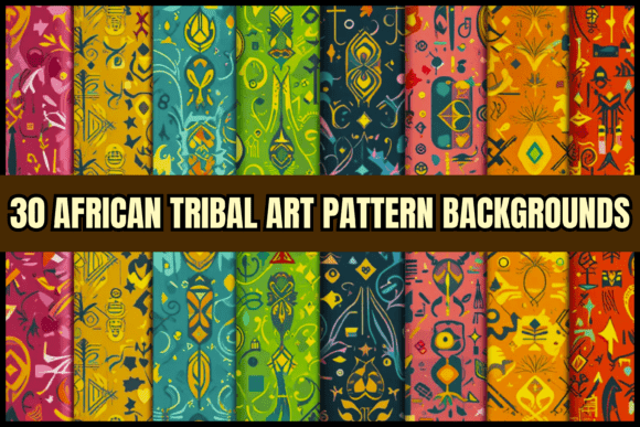 30 African Tribal Patterns Backgrounds for Bold Design