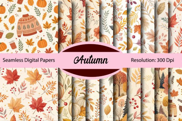 Autumn Seamless Digital Paper: Elevate Your Creative Projects