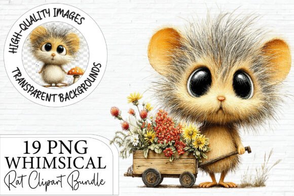 Bring Playful Charm to Projects with Whimsical Rat Clipart