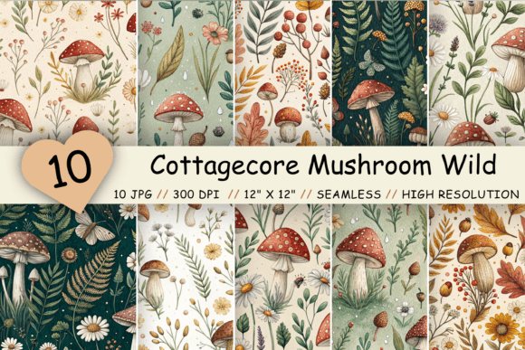 Cottagecore Mushroom Wildflower Paper: Your Guide to Whimsical Design