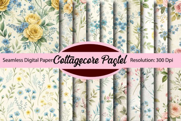 Cottagecore Pastel Digital Paper: A Gentle Foundation for Modern Design