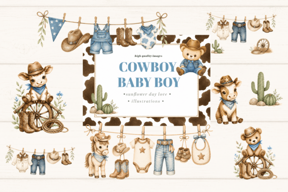 Creative Uses for Little Cowboy Clothesline Clipart