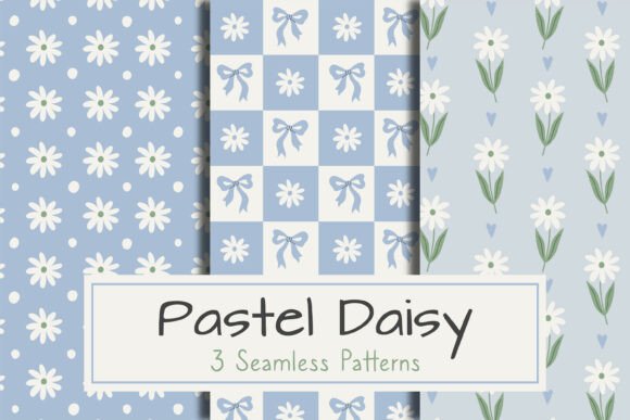 Gentle Charm: The Versatility of Pastel Daisy Seamless Patterns