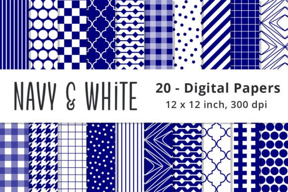 Navy Blue and White Digital Backgrounds: A Designer's Foundation