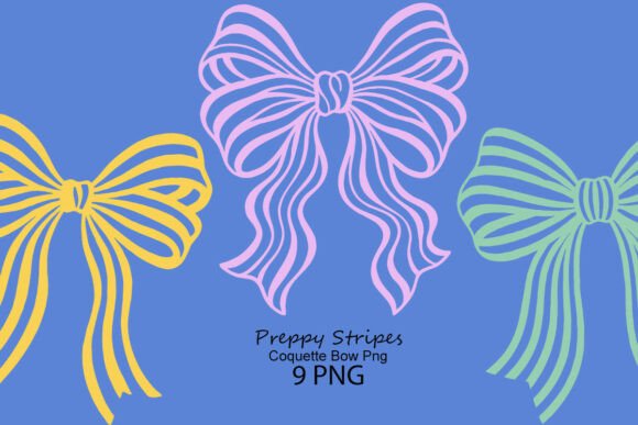 Styling with the Preppy Stripes Coquette Bow Png