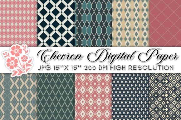 Unleash Creativity with Chevron Digital Paper Backgrounds