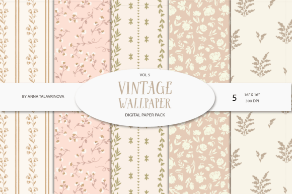 Vintage Seamless Pattern VOL5: Timeless Design Assets